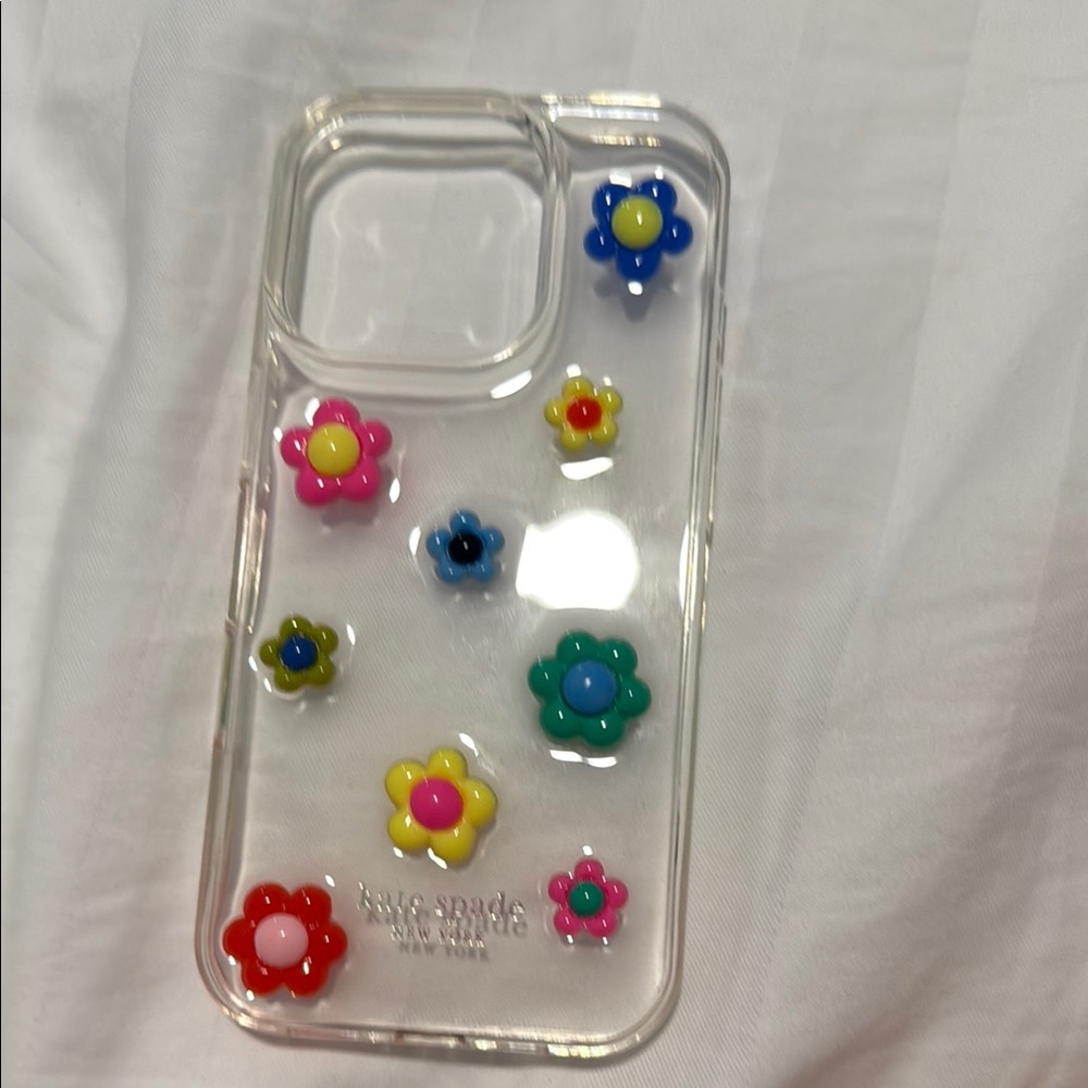 Kate Spade White and Pink Floral Phone Case